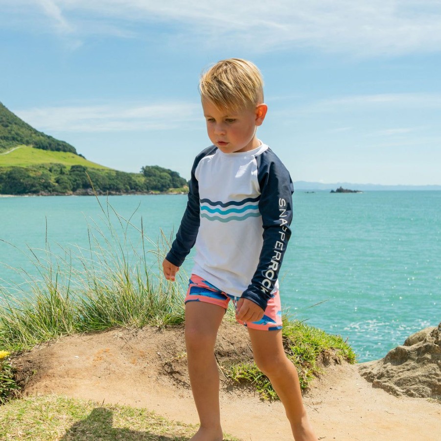 Baby Snapper Rock Rash Top Swim Set | Whale Tail Ls Baby Set