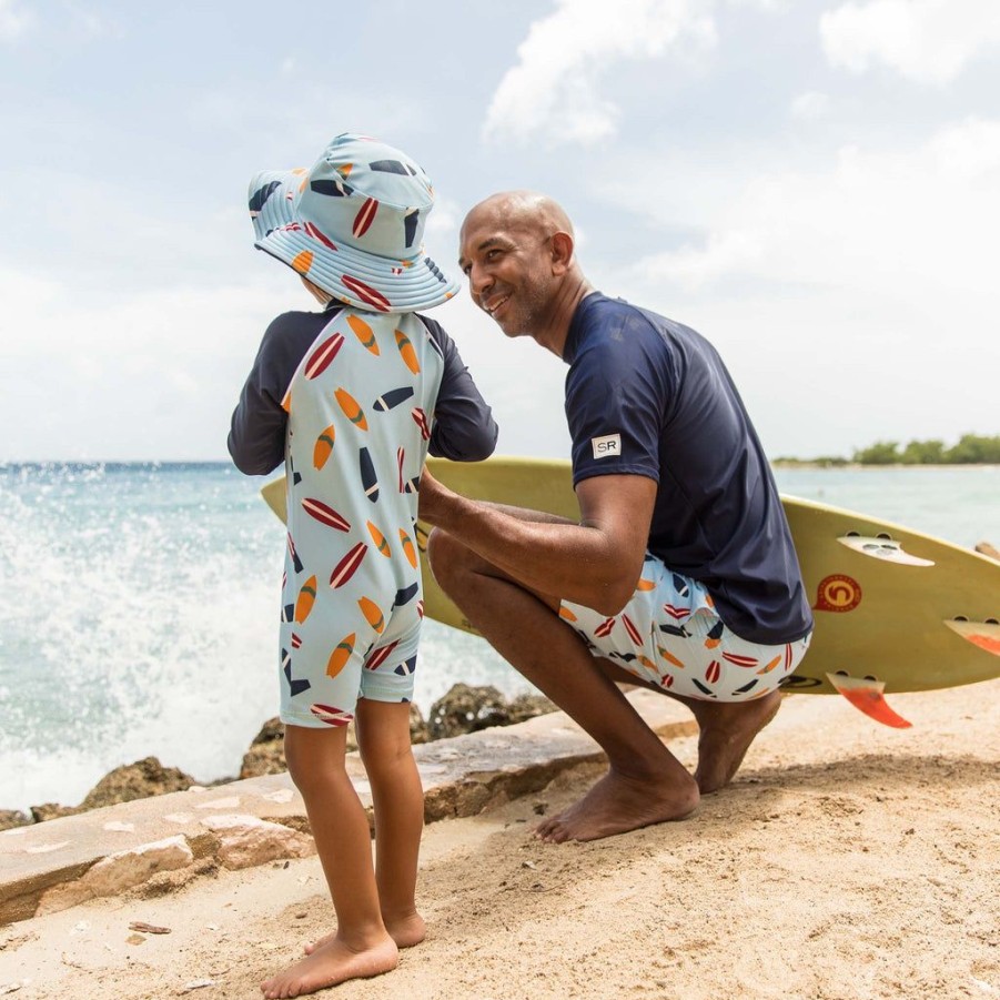 Mens Snapper Rock | Men'S Sustainable Navy Short Sleeve Rash Top