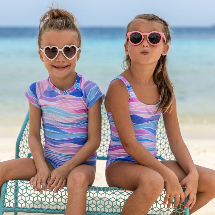 Girls Snapper Rock One Pieces | Water Hues Tie Back Swimsuit