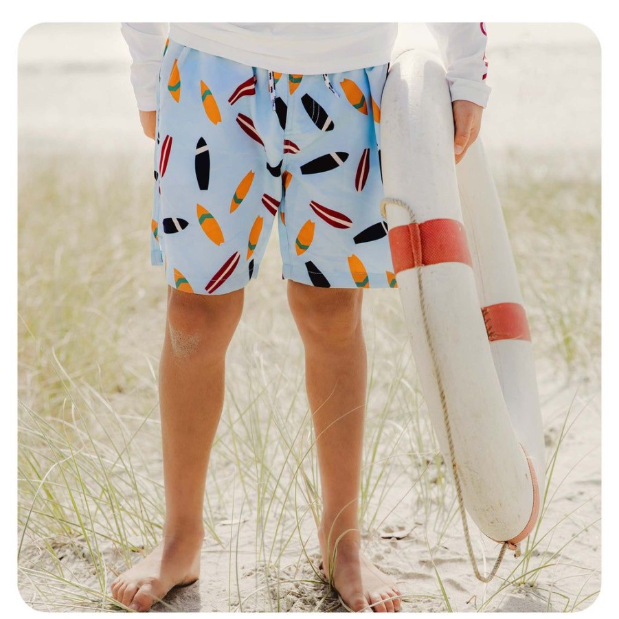 Boys Snapper Rock Matching Dad & Me | Retro Surf Volley Board Short