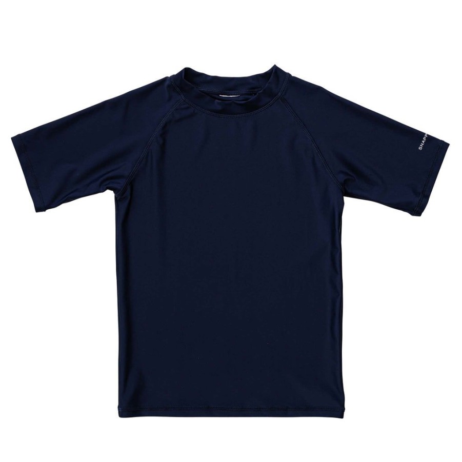 Boys Snapper Rock Rash Tops | Navy Ss Rash Top