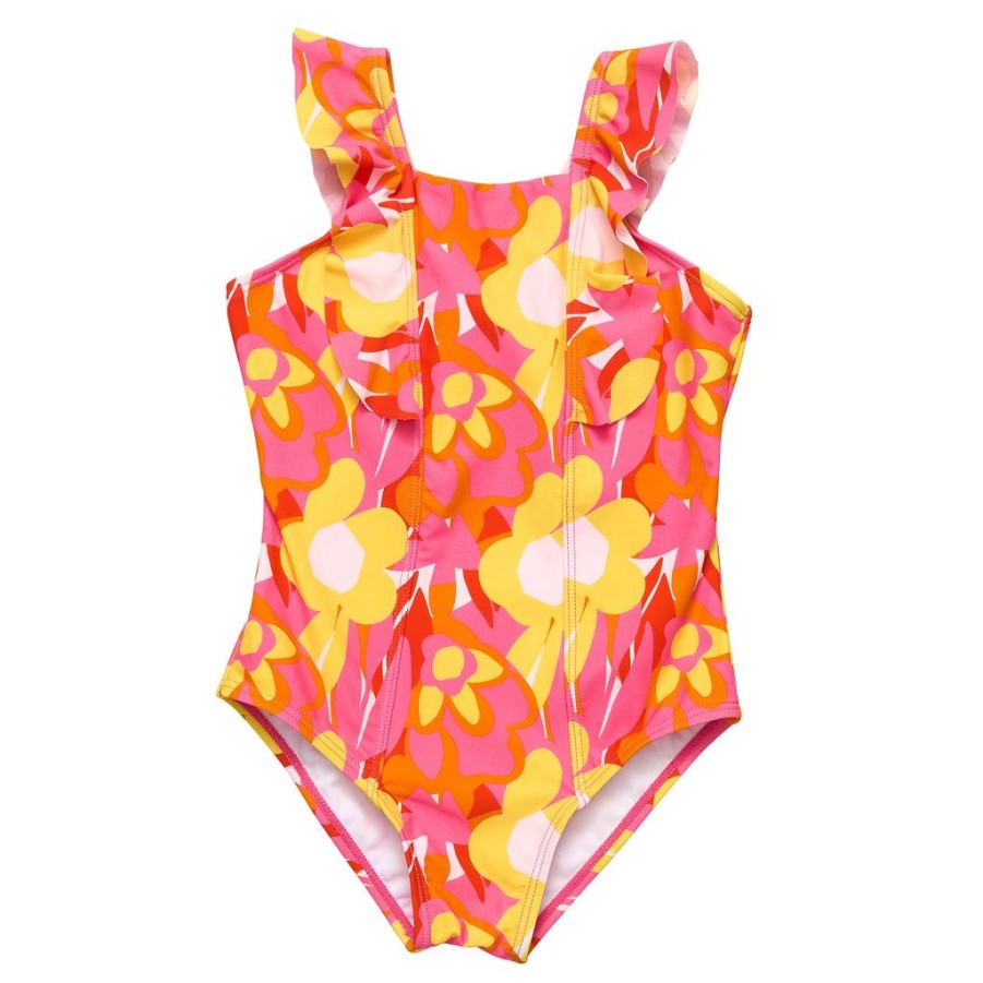 Baby Snapper Rock One Pieces | Pop Of Sunshine Ruffle Shoulder Swimsuit