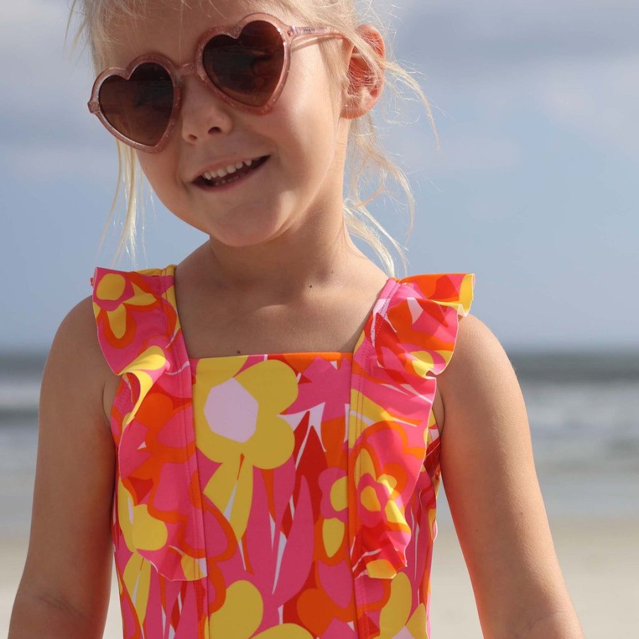 Baby Snapper Rock One Pieces | Pop Of Sunshine Ruffle Shoulder Swimsuit