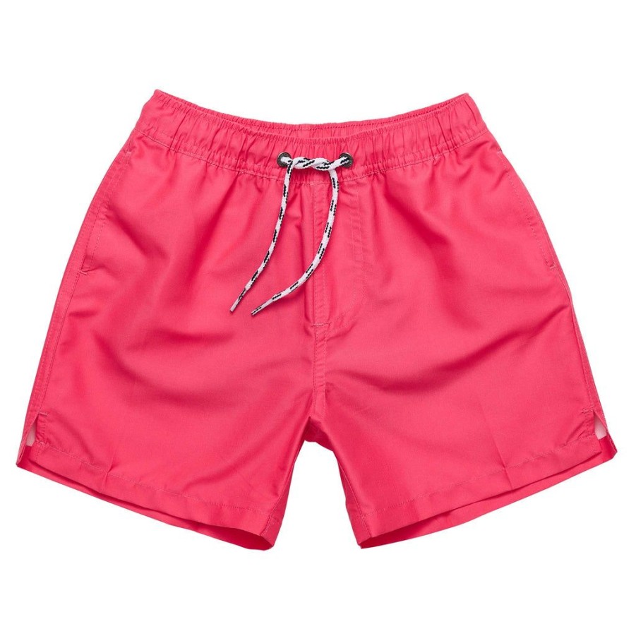 Boys Snapper Rock Matching Dad & Me | Vintage Red Comfort Lined Swim Short