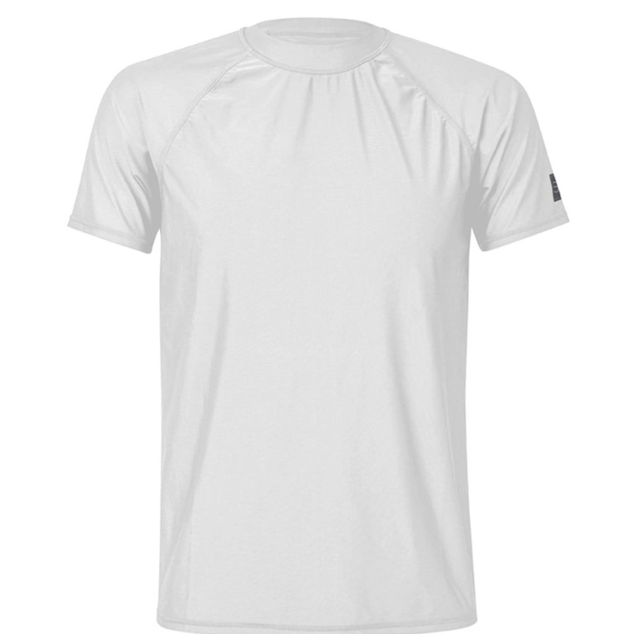 Mens Snapper Rock | Men'S Sustainable White Short Sleeve Rash Top