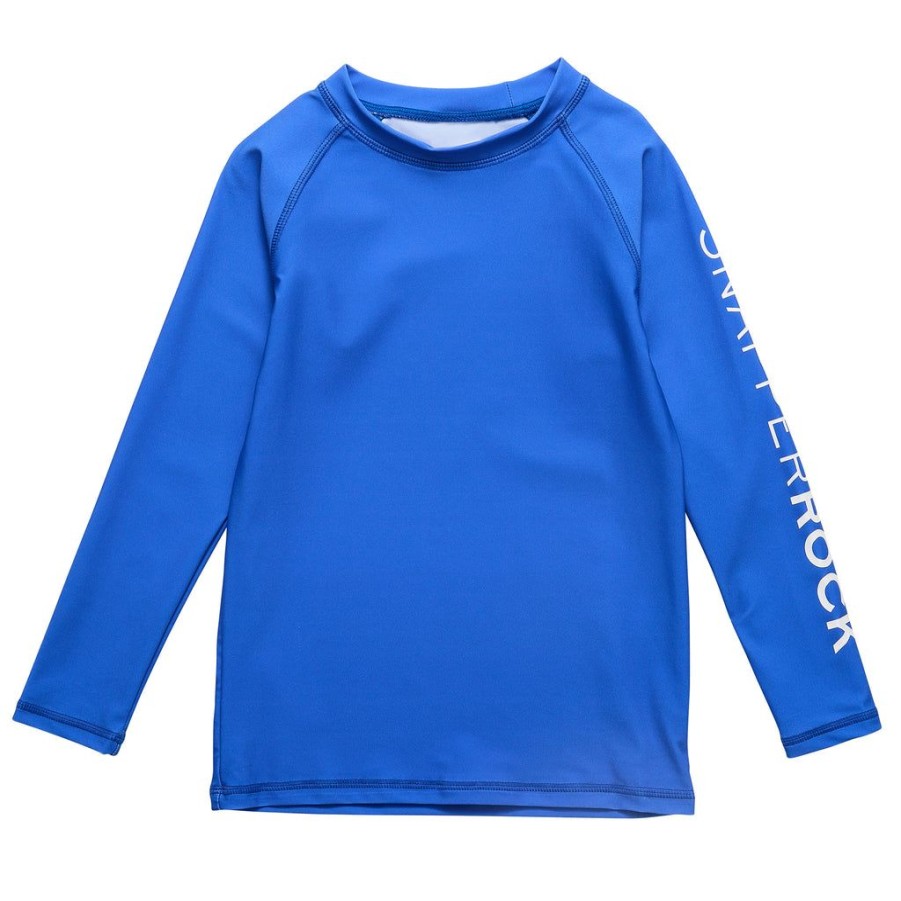 Boys Snapper Rock Rash Tops | Marine Blue Ls Rash Top