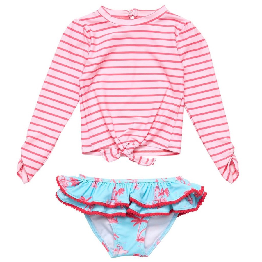 Baby Snapper Rock Two Piece Sets | Lighthouse Island Sustainable Ls Ruffle Set