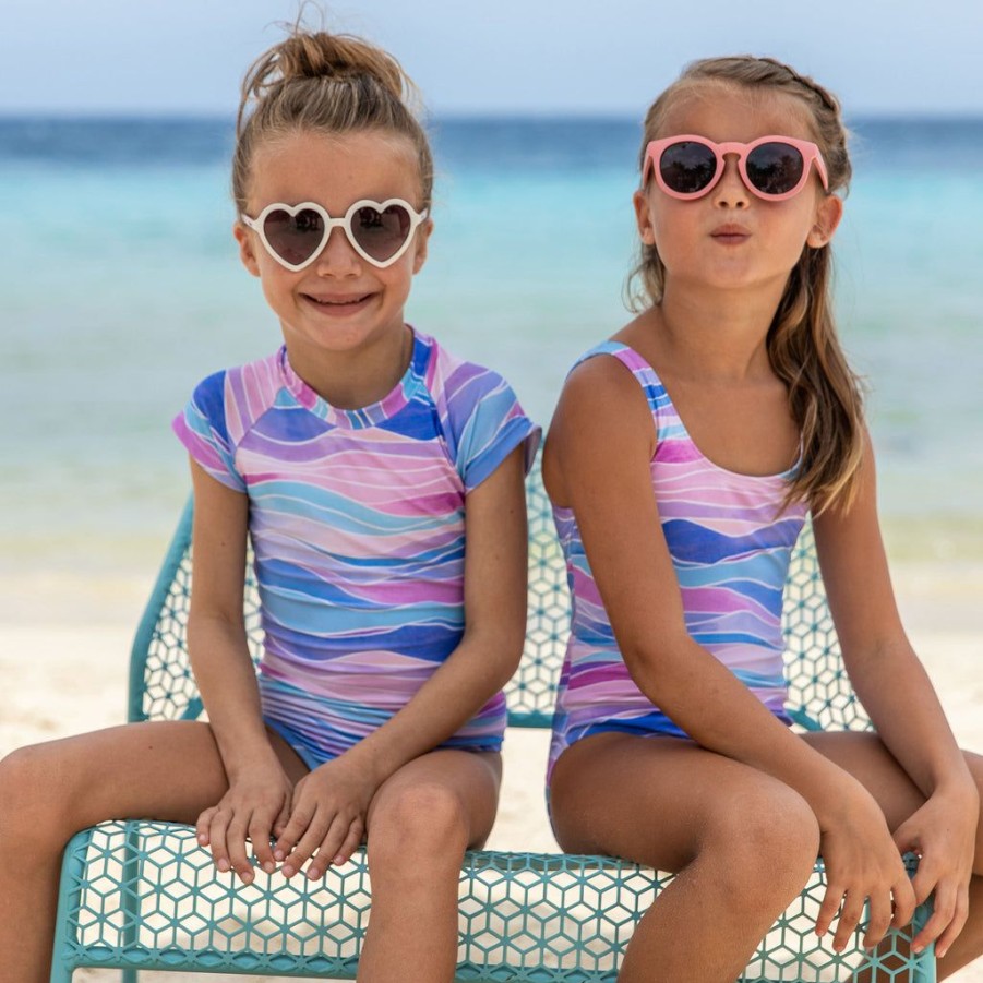 Girls Snapper Rock One Pieces | Water Hues Ss Surf Suit