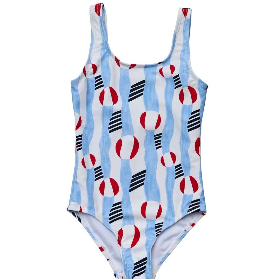 Girls Snapper Rock One Pieces | Beach Bounce Sustainable Scoop Swimsuit