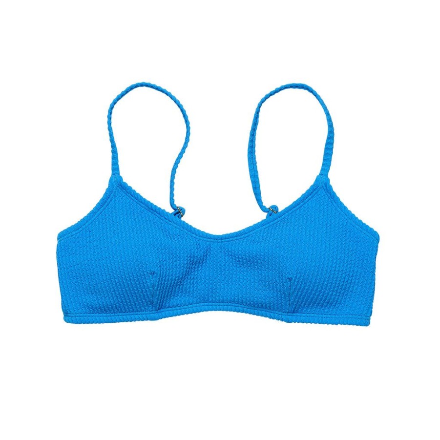 Womens Snapper Rock | Womens Marine Blue Bikini Top