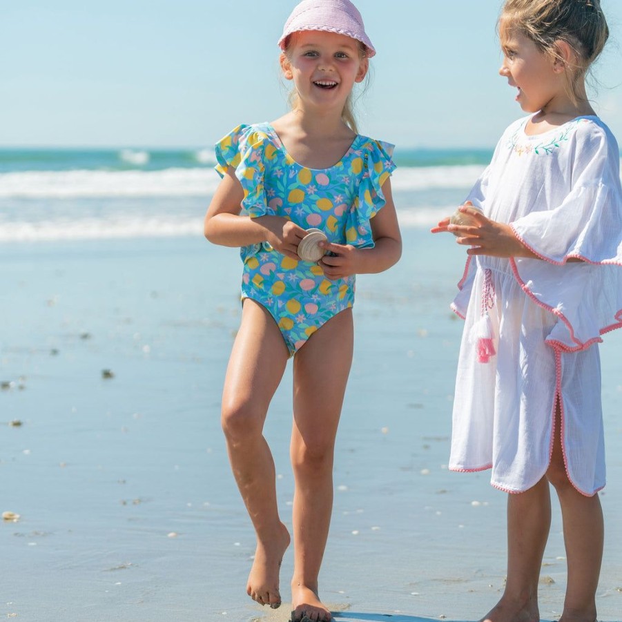 Baby Snapper Rock One Pieces | Lemon Drops Wide Frill Swimsuit