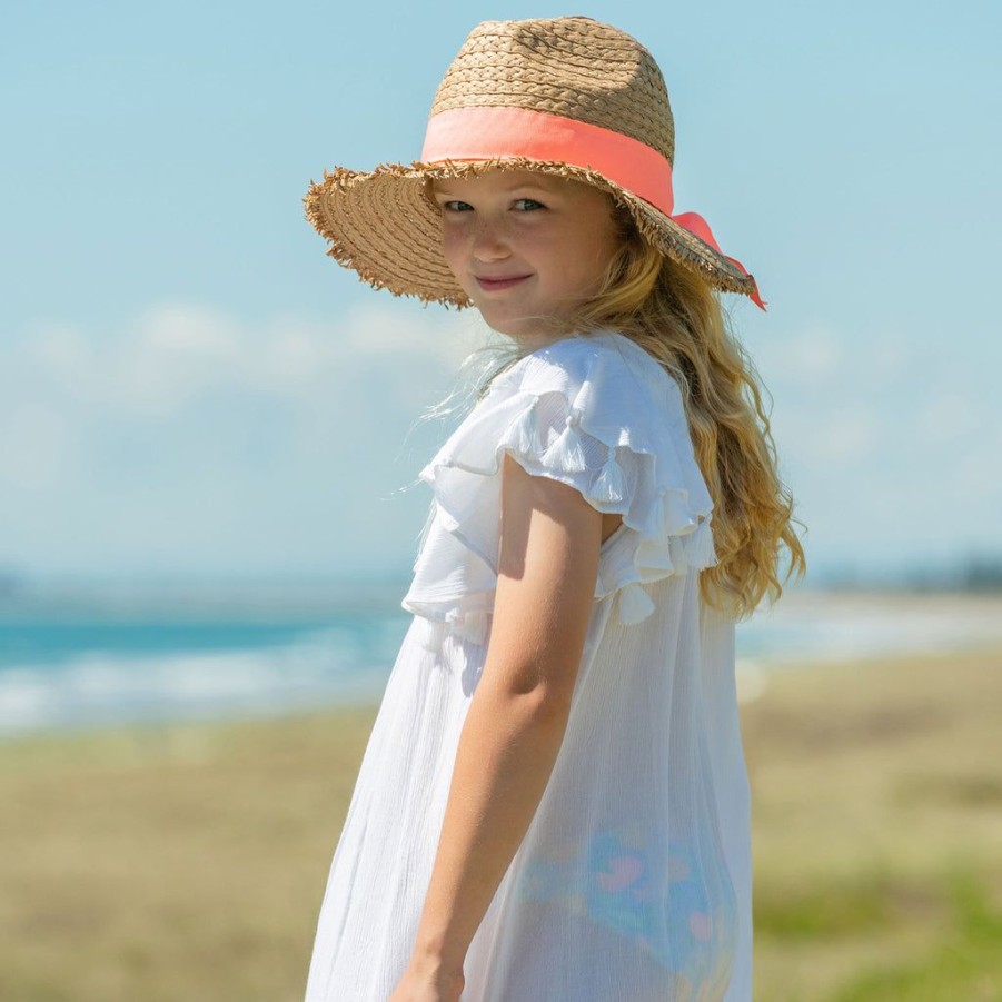 Girls Snapper Rock Hats | Peachy Ribbon Sunhat