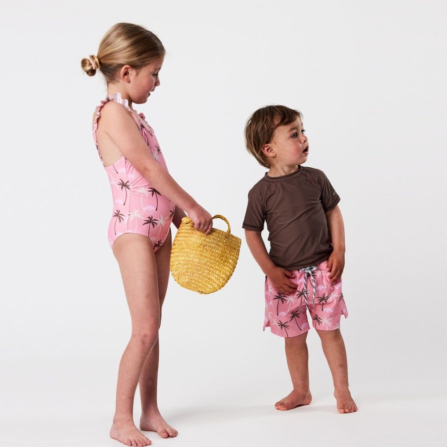 Baby Snapper Rock Rash Top Swim Set | Palm Paradise Sustainable Ss Baby Set