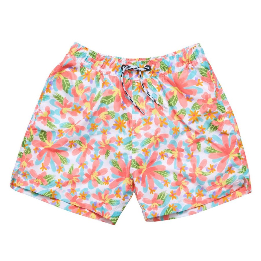 Boys Snapper Rock Matching Dad & Me | Hawaiian Luau Sustainable Swim Short