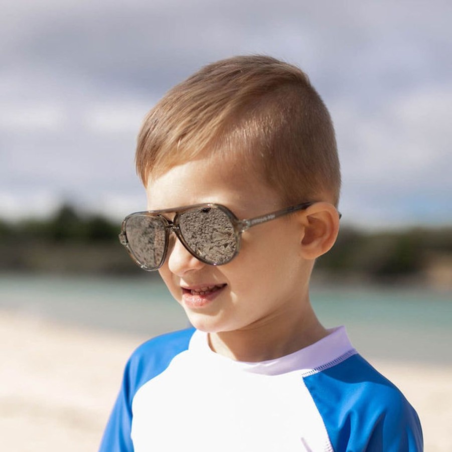 Boys Snapper Rock Sunglasses | Stanley Crystal Grey Aviator Sunglasses