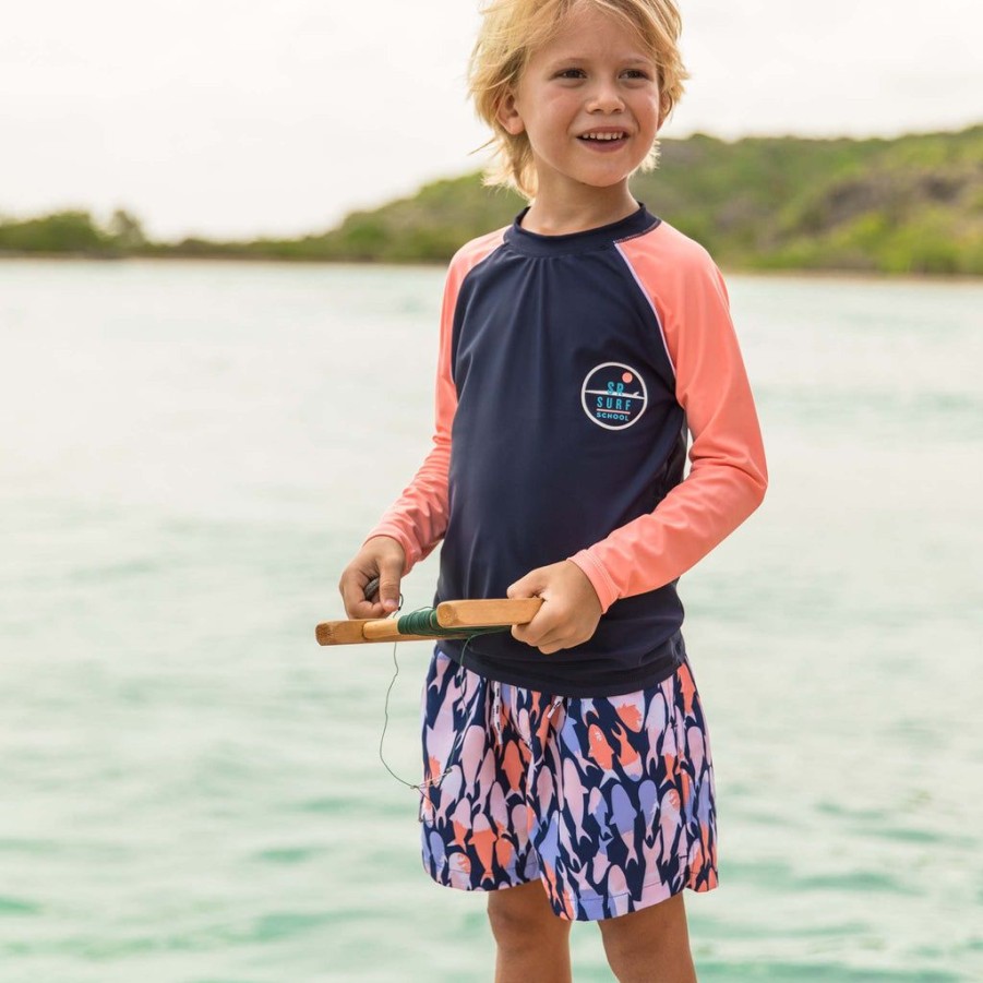 Boys Snapper Rock Matching Dad & Me | Fish Frenzy Volley Board Shorts