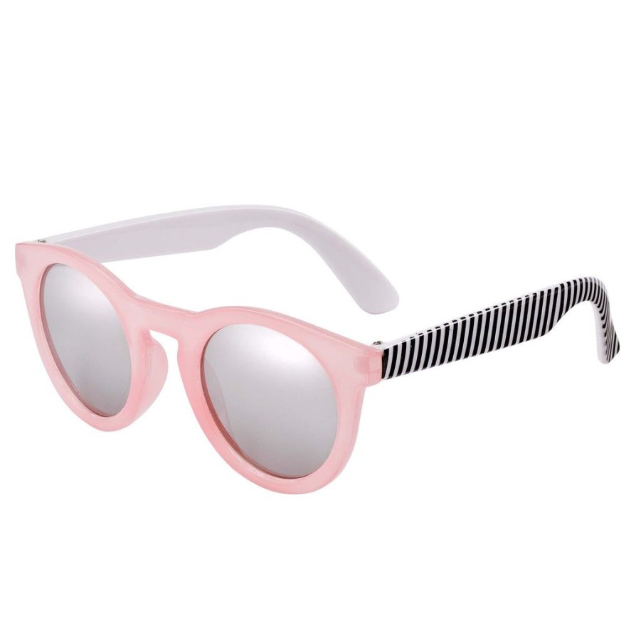 Girls Snapper Rock Sunglasses | Candy Pink Stripe Arms Sunglasses