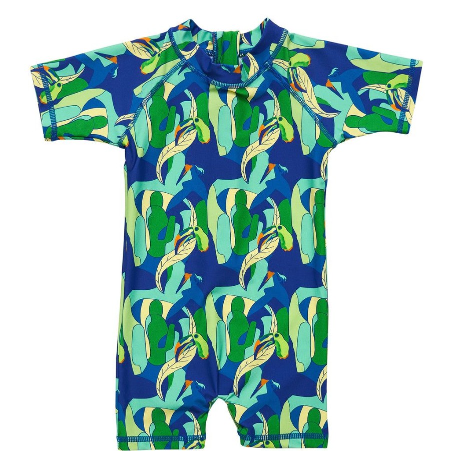 Baby Snapper Rock One Pieces | Toucan Jungle Sustainable Ss Sunsuit