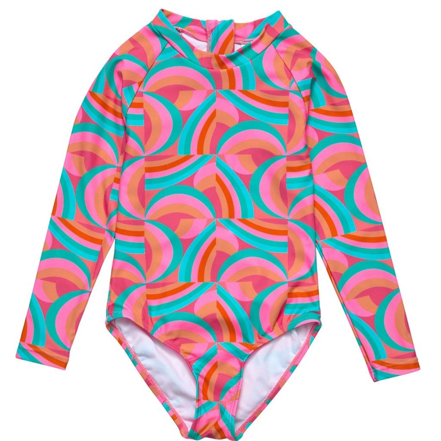 Baby Snapper Rock One Pieces | Geo Melon Sustainable Ls Surf Suit