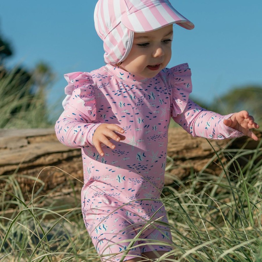 Baby Snapper Rock One Pieces | Pink Sea Ls Sunsuit