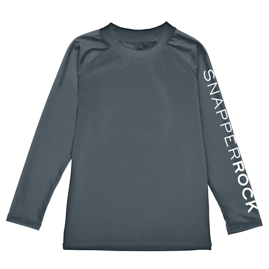 Boys Snapper Rock Rash Tops | Slate Arm Band Long Sleeve Rash Top