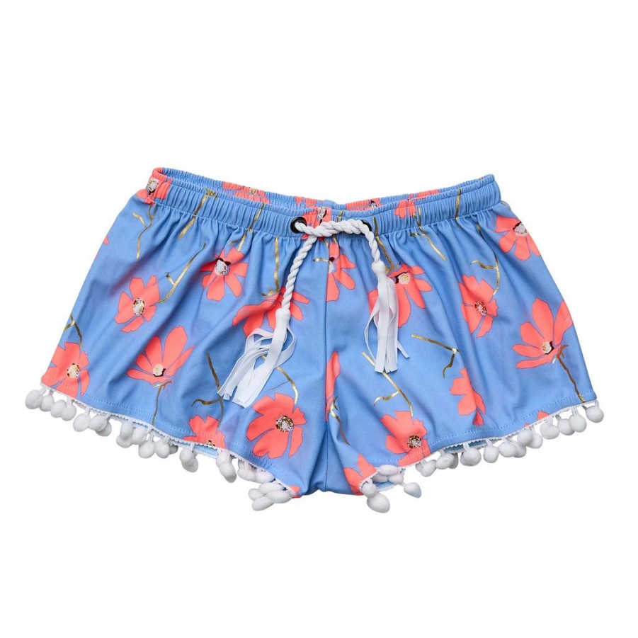 Girls Snapper Rock Shorts & Leggings | Beach Bloom Swim Shorts