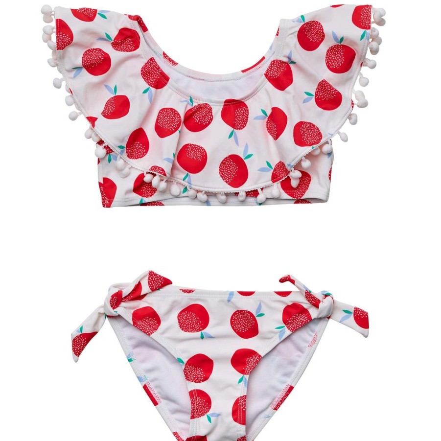 Girls Snapper Rock Bikinis | Juicy Fruit Sustainable Flounce Bikini