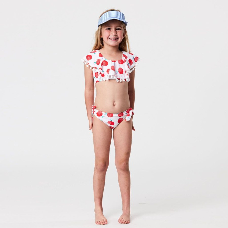 Girls Snapper Rock Bikinis | Juicy Fruit Sustainable Flounce Bikini