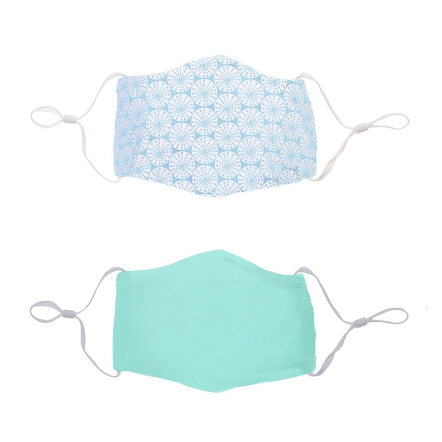 Girls Snapper Rock Face Masks | Face Mask Kids Oceania & Mint Sustainable 2 Pack