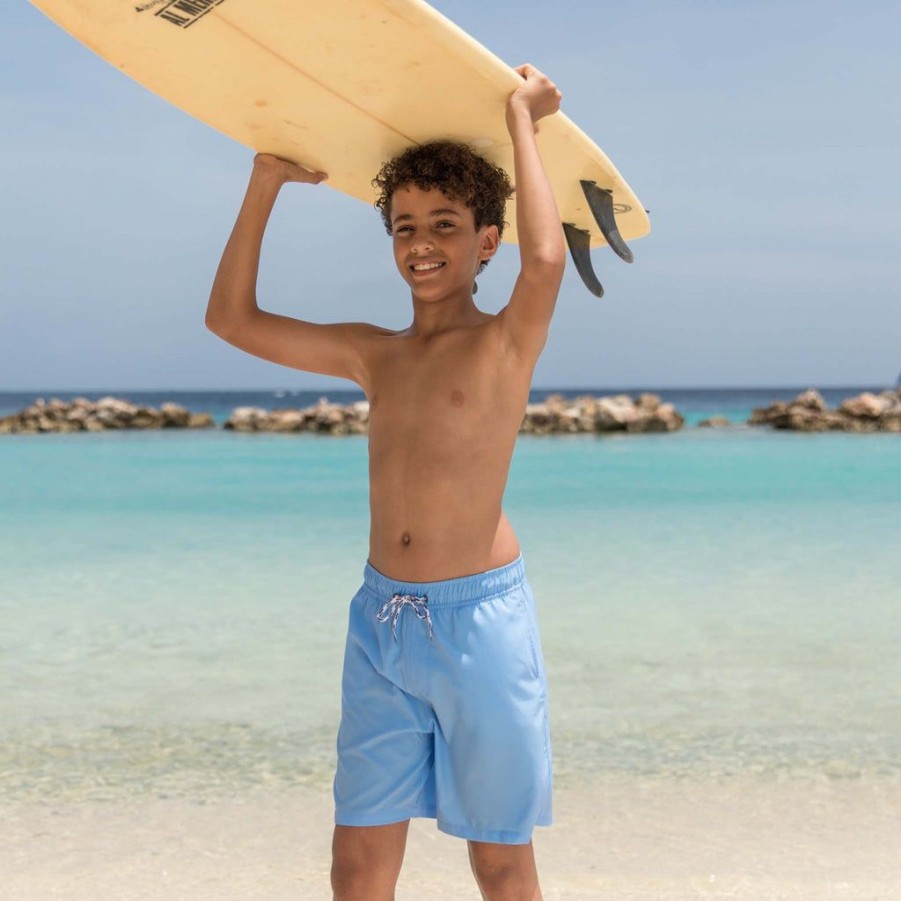 Boys Snapper Rock Board Shorts | Sky Blue Volley Board Short